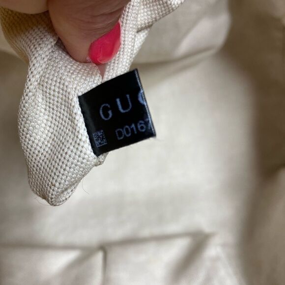 Gucci Authentic Mustard Pebbled Leather Large Swing Shopper Tote Bag - Picture 9 of 15